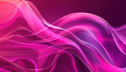 Wall Mural - Abstract liquid gradient flowing shape dynamic wave magenta modern background