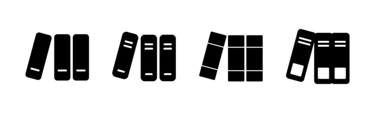 Library icon set. education icon vector