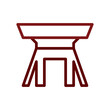 © LgsDesign - Table icon duocolor brown