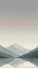 Wall Mural - mountains in the morning