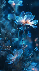 Wall Mural - flower in water