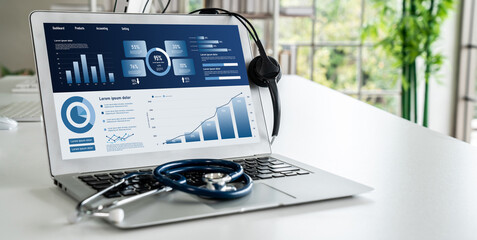 Poster - business data dashboard provide business intelligence analytic for marketing strategy planning snugl