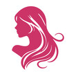 © SOHIDUL - womans hair style stylized sillhouette, beauty salon logo template