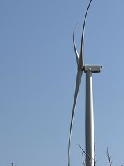 wind turbine and sky