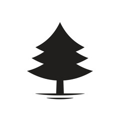 Wall Mural - Pine tree icon design template isolated illustration