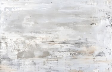 Wall Mural - A photo of large white distressed wood with a soft ai generative