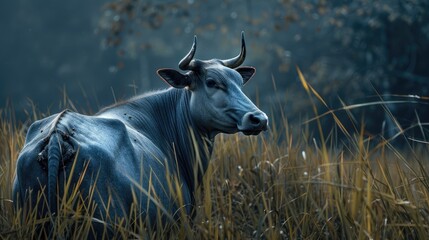 Nilgai blue cow picture and background