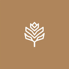 Wall Mural - Modern Tree Logo Design Vector 