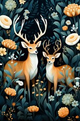 Wall Mural - Animal Patterns in Backgrounds for Artistic Expression