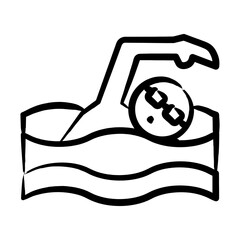 Sticker - Swimming Icon