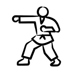 Sticker - Karate Icon