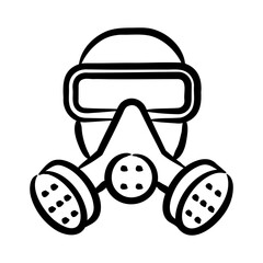 Canvas Print - Respirator Mask Icon