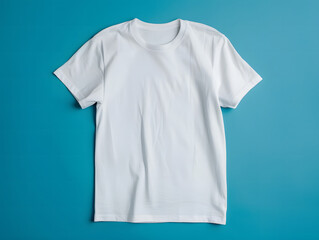 Canvas Print - White female t-shirt mockup