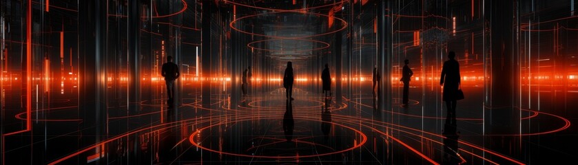 Grid-Like Network in Red Virtual Space