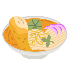 Sticker - khaosoi with chicken curry