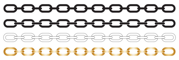 Poster - Chain icon vector isolated. Vector connection concept. Chain solid icon. Set of chain vector signs or symbols.