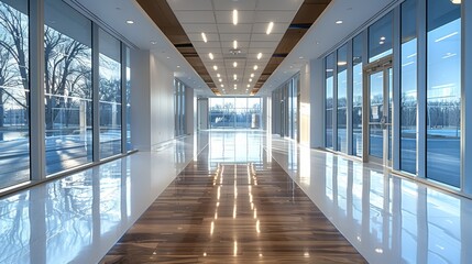 Aufkleber - Detailed evaluation of office space by construction professionals. Generative AI.
