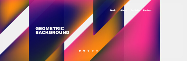 Triangle minimal web site page background design. Vector Illustration For Wallpaper, Banner, Background, Card, Book Illustration, landing page