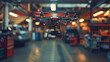 © Kateryna Kordubailo - A modern innovative technology and gadget, the spare part delivery drone stationed at the garage storage within a prominent automotive car service center