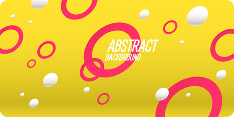 Poster - Abstract geometric background. The poster with the flat figures. Vector illustration.