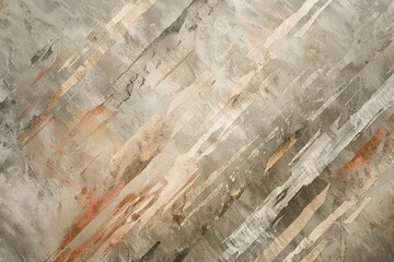 Canvas Print - Bold diagonal strokes in various shades of beige, ranging from light sand to deep taupe