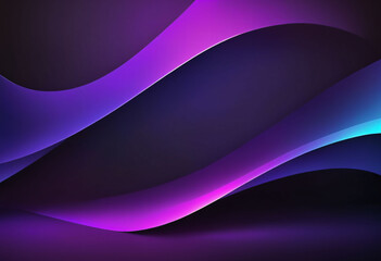 Aufkleber - Abstract gradient background. Ultraviolet glow on a dark abstract background. Empty wallpaper template