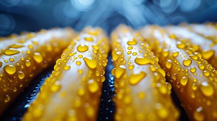 Close-UP Yellow electrical wires or cables beautiful background.