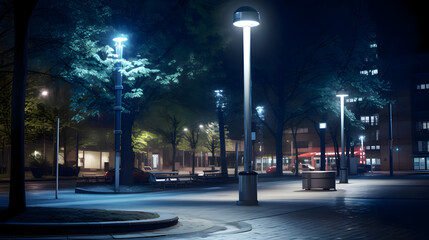 Poster - Street light in the night