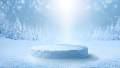 Aufkleber - 3d background product display podium scene. Blue 3d podium. 3d rendering, Perfect platform for showing your products.