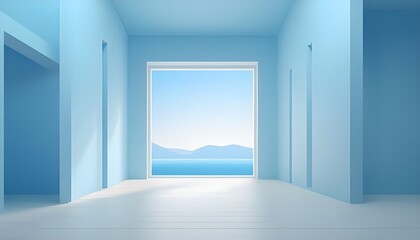 Aufkleber - 3d background products minimal podium scene with the geometric platform.