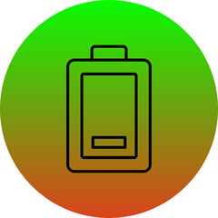 Wall Mural - Battery Low Icon