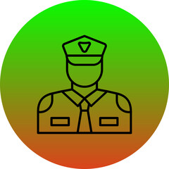 Wall Mural - Security guard Icon