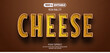 © salwani - Cheese text effect editable text style.