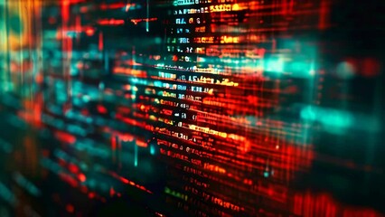 Poster - Abstract background of generic computer code. Data and technology concept.