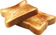 © Pro Hi-Res - Two slices of toasted bread isolated on transparent background.