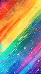 Wall Mural - Rainbow Stripes Abstract Background