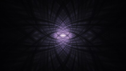 Wall Mural - purple loop wormhole connecting through time and space