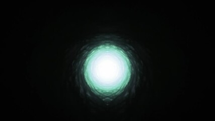 Wall Mural - abstract sci-fi fractal wormhole portal against a dark backdrop