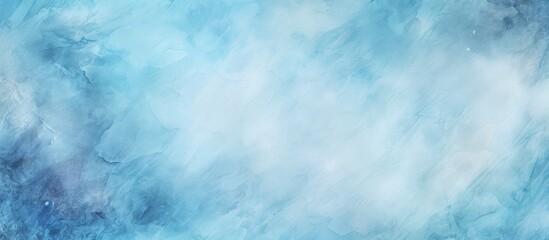 Poster - A close up view of an abstract grunge style blue watercolor background with a textured recycled paper effect perfect for decorative nature walls and surface mockups The image provides ample copy spac