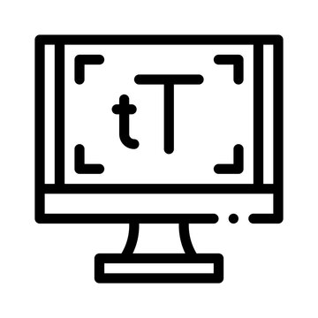 desktop line icon