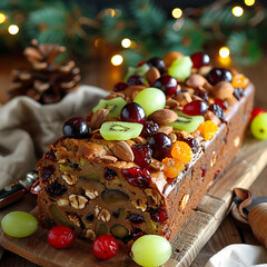 Wall Mural - National Fruitcake Day, Fruitcake