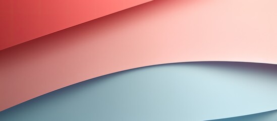 Leinwandbilder - Minimal geometric shapes and lines in various pastel colors create an abstract colored paper texture background providing ample copy space for an image