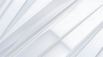 Poster - White luxury background with grey shadow diagonal stripes. Light elegant dynamic abstract BG. Trendy geometric neumorphism. Universal minimal 3d sale modern backdrop. Amazing deluxe business template