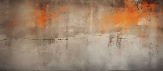Poster - A retro pattern wall with a vintage or grungy vibe showcasing a natural cement texture serves as an artful and captivating background Copy space image