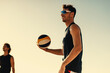 © Jacob Lund - Professional beach volleyball players compete in sunny coastal championship