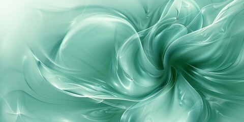 Wall Mural - smoke wave light and background , motion green color