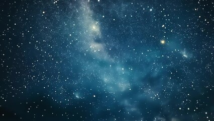 Wall Mural - starry night sky background video