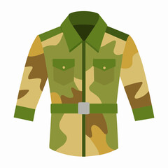 Wall Mural - military uniform vector