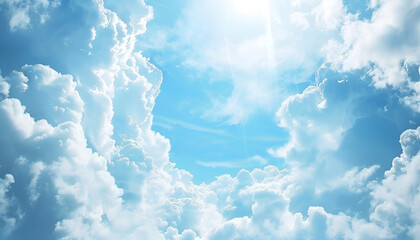 blue cloud sky. banner design. meteorology, forecast, climate change