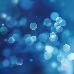 Wall Mural - A stunning abstract image of blue bokeh circles, ideal for backgrounds and design elements.